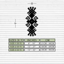 Tribal Ethnic Pattern Metal Wall Art – Abstract Geometric Black Steel Decor for Modern Bohemian Interiors- KAF432