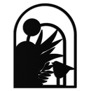 Modern Archway with Bird & Plants Metal Wall Art – Abstract Nature-Inspired Black Steel Decor for Contemporary Interiors- KAF438