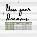 Chase Your Dreams Quote Metal Wall Art – Inspirational Word Sign in Black for Home and Office Decor- KAF454