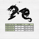 Yin Yang Dragon Duo Metal Wall Art – Eastern-Inspired Black Steel Decor for Modern, Zen and Asian-Themed Interiors- KAF464