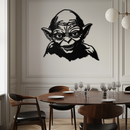 Gollum Metal Wall Art - Fantasy-Inspired Steel Silhouette for Movie Lovers - KAF467
