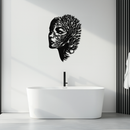 Tree Woman Metal Wall Art - Nature-Inspired Female Silhouette Decor- KAF472