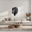 Tree Woman Metal Wall Art - Nature-Inspired Female Silhouette Decor- KAF472