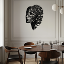 Tree Woman Metal Wall Art - Nature-Inspired Female Silhouette Decor- KAF472