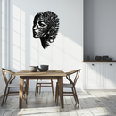 Tree Woman Metal Wall Art - Nature-Inspired Female Silhouette Decor- KAF472