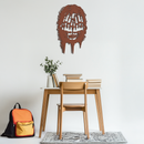 Schizophrenia Metal Wall Art - Dual Expression Steel Silhouette Decor- KAF473