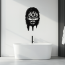 Schizophrenia Metal Wall Art - Dual Expression Steel Silhouette Decor- KAF473