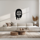 Schizophrenia Metal Wall Art - Dual Expression Steel Silhouette Decor- KAF473