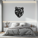 Bear Metal Wall Art - Wild Animal Steel Silhouette for Nature-Inspired Decor- KAF475