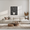 Confident Woman Metal Wall Art - Elegant Female Face Steel Silhouette- KAF476