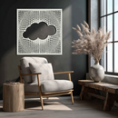 Minimal Cloud Metal Wall Art - Modern Steel Cloud Silhouette Decor- KAF478