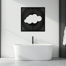 Minimal Cloud Metal Wall Art - Modern Steel Cloud Silhouette Decor- KAF478