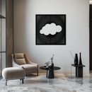 Minimal Cloud Metal Wall Art - Modern Steel Cloud Silhouette Decor- KAF478