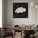 Minimal Cloud Metal Wall Art - Modern Steel Cloud Silhouette Decor- KAF478