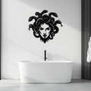 Medusa Metal Wall Art - Mythological Snake Hair Woman Steel Wall Decor- KAF481