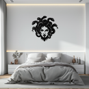 Medusa Metal Wall Art - Mythological Snake Hair Woman Steel Wall Decor- KAF481