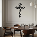 Cross Metal Wall Art - Sacred Christian Steel Wall Decor- KAF483