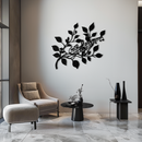 Musical Tree Branch Metal Wall Art - Note Inspired Steel Decor- KAF484