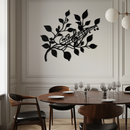 Musical Tree Branch Metal Wall Art - Note Inspired Steel Decor- KAF484