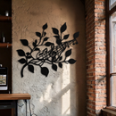 Musical Tree Branch Metal Wall Art - Note Inspired Steel Decor- KAF484