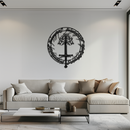 Lord of the Rings Metal Wall Art - Silhouette Fantasy Steel Decor for Home & Office- KAF485