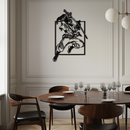 Yasuo Sword Silhouette Metal Wall Art - League of Legends-Inspired Steel Decor- KAF486