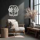 American Flag Eagle Silhouette Metal Wall Art – Patriotic Black Steel Home Decor- KAF496