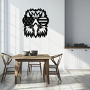 American Flag Eagle Silhouette Metal Wall Art – Patriotic Black Steel Home Decor- KAF496