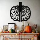Broken Glass Pattern Metal Wall Art – Black Steel Abstract Home Decor- KAF499