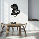 Cool Lizard Metal Wall Art – Unique Reptile Selfie Decor for Home and Office- KAF512