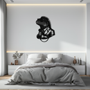 Cool Lizard Metal Wall Art – Unique Reptile Selfie Decor for Home and Office- KAF512