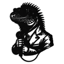 Cool Lizard Metal Wall Art – Unique Reptile Selfie Decor for Home and Office- KAF512