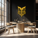 Owl Silhouette Metal Wall Art – Black Steel Bird Wall Decor for Modern Homes- KAF517