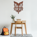 Owl Silhouette Metal Wall Art – Black Steel Bird Wall Decor for Modern Homes- KAF517