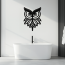 Owl Silhouette Metal Wall Art – Black Steel Bird Wall Decor for Modern Homes- KAF517