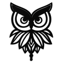 Owl Silhouette Metal Wall Art – Black Steel Bird Wall Decor for Modern Homes- KAF517