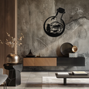 Ocean Waves and Buddha Silhouette Metal Wall Art – Zen Coastal Home Decor- KAF522
