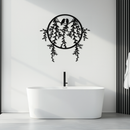 Love Birds Metal Wall Art – Romantic Nature Inspired Black Metal Decor- KAF523