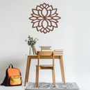 Lotus Flower Silhouette Metal Wall Art – Elegant Black Zen Decor for Home or Office- KAF525