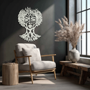 Monstera Leaf Trio Metal Wall Art – Modern Botanical Black Wall Decor- KAF554