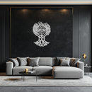 Monstera Leaf Trio Metal Wall Art – Modern Botanical Black Wall Decor- KAF554
