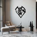 League of Legends Jinx Metal Wall Art – LOL Character Black Metal Decor- KAF560