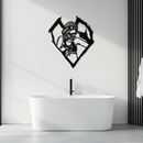 League of Legends Jinx Metal Wall Art – LOL Character Black Metal Decor- KAF560