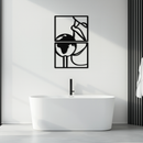 Sensual Earth Kiss Metal Wall Art – Modern Two-Panel Minimalist Decor- KAF564