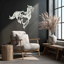 Abstract Wild Horses Metal Wall Art – Dynamic Horse Silhouette Decor- KAF569