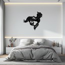 Abstract Wild Horses Metal Wall Art – Dynamic Horse Silhouette Decor- KAF569
