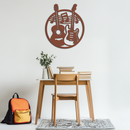 Musical Guitar Notes Metal Wall Art – Modern Musician Decor- KAF571