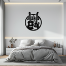 Musical Guitar Notes Metal Wall Art – Modern Musician Decor- KAF571