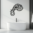 Geometric Elephant Head Metal Wall Art – Modern Animal Home Decor- KAF574