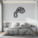 Geometric Elephant Head Metal Wall Art – Modern Animal Home Decor- KAF574
